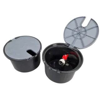 Pokrywa studzienki poboru wody – szara (STONE) - AQUABIN