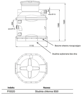 Studnia chłonna 850l - HABA - 2