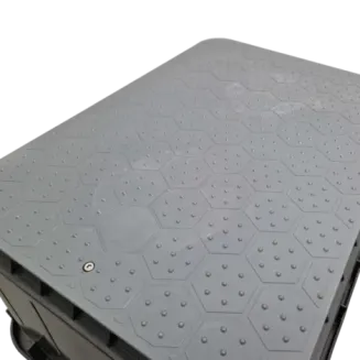 Pokrywa studzienki zaworowej JUMBO – szara (STONE) - AQUABIN