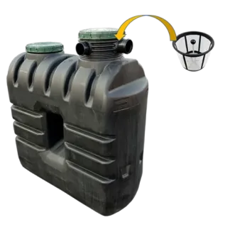 Zbiornik na wodę deszczową 1500 AB - AQUABIN