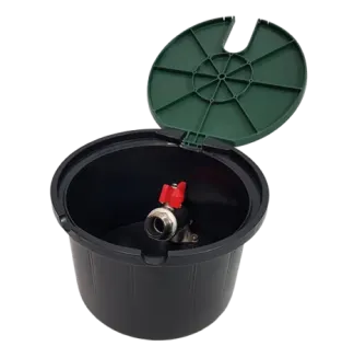 Pokrywa studzienki poboru wody – zielona (HIDE) - AQUABIN