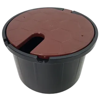 Studzienka poboru wody z zaworem 3/4 cala – brązowa (WOOD) - AQUABIN