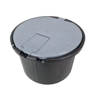 Studzienka poboru wody z zaworem 3/4 cala – szara (STONE) – PEŁNA - AQUABIN