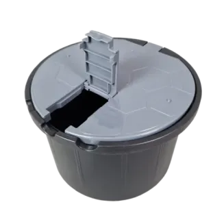 Studzienka poboru wody z zaworem 3/4 cala – szara (STONE) – PEŁNA - AQUABIN