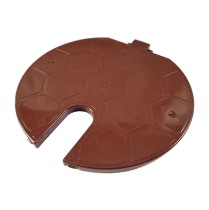 Pokrywa studzienki poboru wody – brązowa (WOOD) - AQUABIN