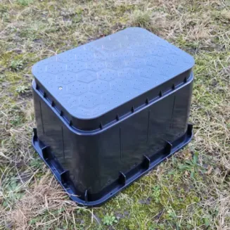 Pokrywa studzienki zaworowej STANDARD – szara (STONE) - AQUABIN