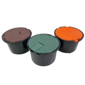 Studzienka poboru wody z zaworem 3/4 cala – brązowa (WOOD) – PEŁNA - AQUABIN