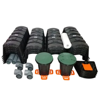 Oczyszczalnia osadnikowa 3000 AB z tunelami rozsączającymi - AQUABIN