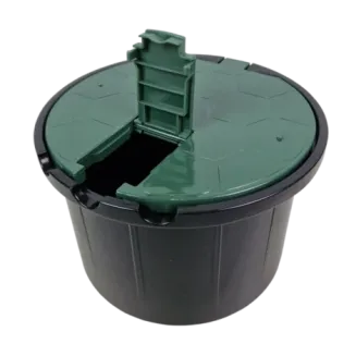 Studzienka poboru wody z zaworem 3/4 cala – zielona (HIDE) – PEŁNA - AQUABIN