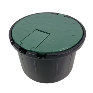 Studzienka poboru wody z zaworem 3/4 cala – zielona (HIDE) – PEŁNA - AQUABIN