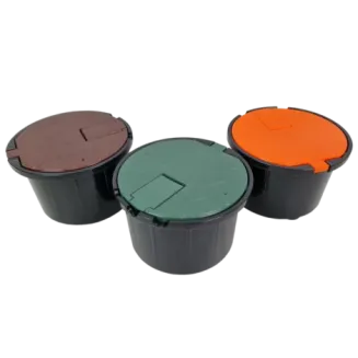 Studzienka poboru wody z zaworem 3/4 cala – zielona (HIDE) – PEŁNA - AQUABIN