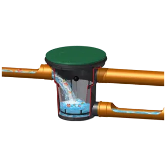 Filtr przelewowy do wody deszczowej D400 AQ - AQUABIN
