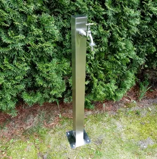 Słupek ogrodowy poboru wody S-INOX 1/2 cala - AQUABIN