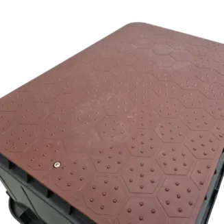 Pokrywa studzienki zaworowej JUMBO – brązowa (WOOD) - AQUABIN