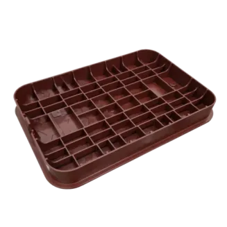 Pokrywa studzienki zaworowej STANDARD – brązowa (WOOD) - AQUABIN