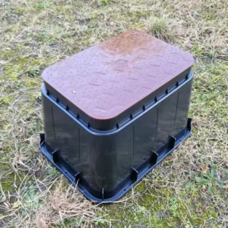 Pokrywa studzienki zaworowej STANDARD – brązowa (WOOD) - AQUABIN