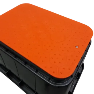 Pokrywa studzienki zaworowej STANDARD – pomarańczowa (FIND) - AQUABIN